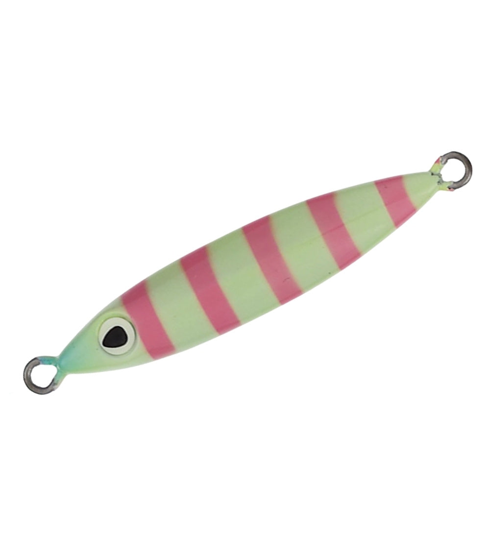 Owner Nagejiro – Compact Long-Casting Metal Jig - Jigs - 26 Glow Zebra, 31993 (WJC-20)