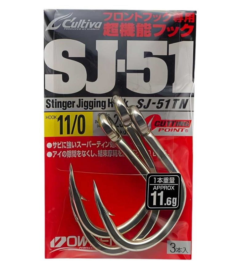 Owner 11648 SJ-51TN Single Hook Stinger Jigging Hook - SJ-51TN 11/0