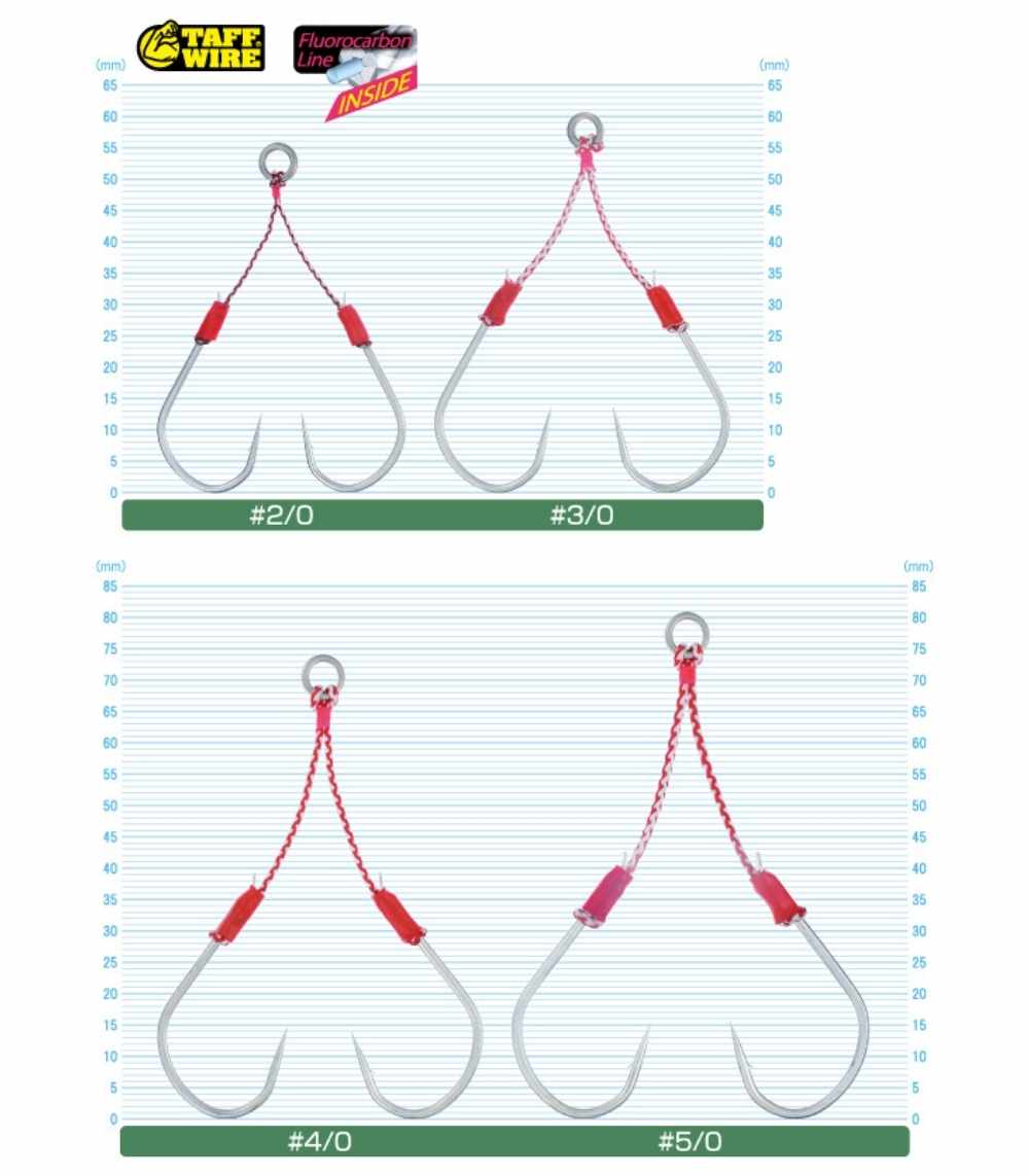 Owner Cultiva 11729 JT-23 Jigger Light Twin Trigger Jigging Hook - JT-23-4/0