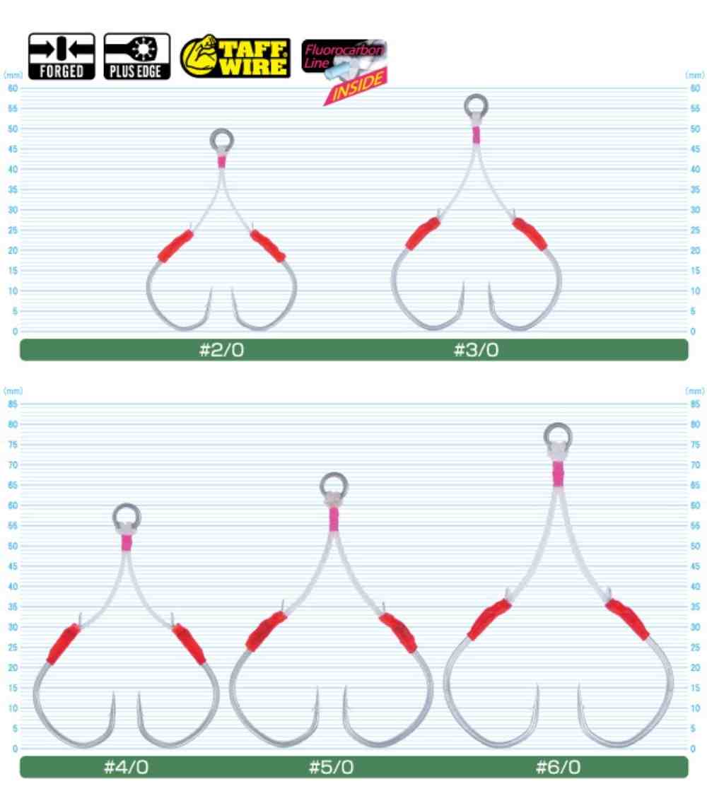 Owner Cultiva 11785 JT-27 Jigger Light Twin Shiwari Jigging Hook (view 2 of 2)