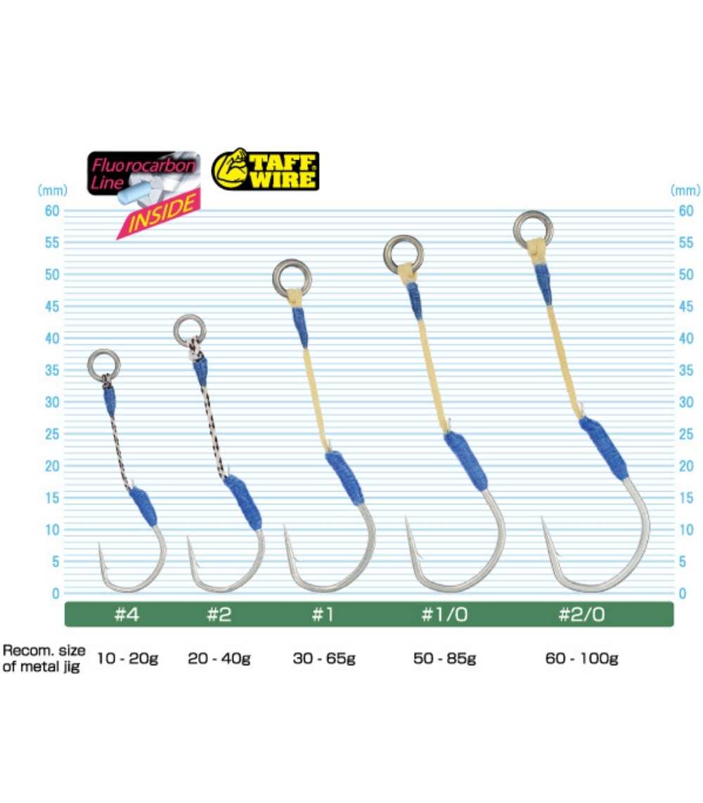 Owner Cultiva 12314 WH-02 Nagewaza Power Replacement Hook - Jigging Hooks - WH-02-4