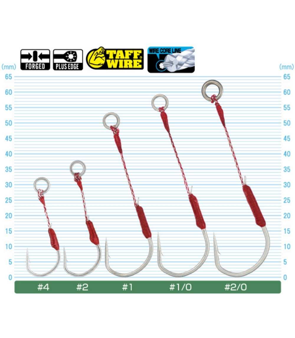 Owner Cultiva 12315 WH-03 Nagewaza Wire Replacement Hook - Jigging Hooks - WH-03-1/0