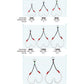 Owner Cultiva 12351 FH-21 Fire Twin Jigging Hook|Owner Cultiva 12351 FH-21 Fire Twin Jigging Hook