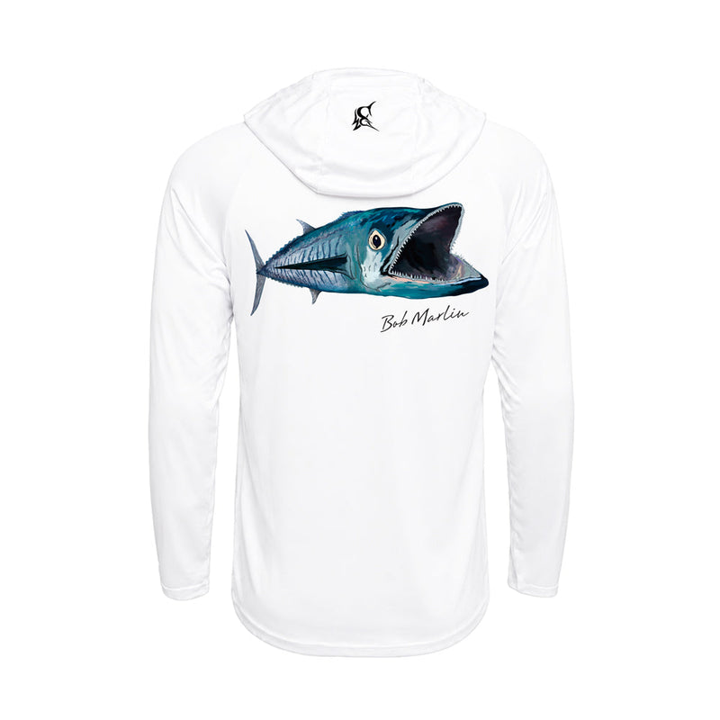 Bob Marlin Performance Hoody Natty King White