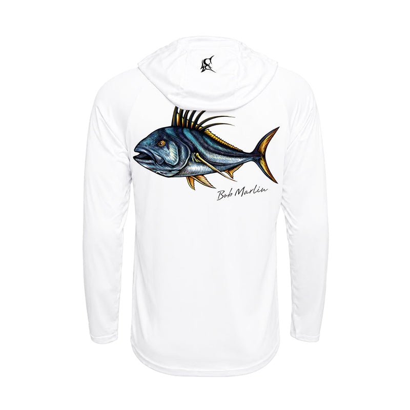 Bob Marlin Performance Hoody Natty Rooster White