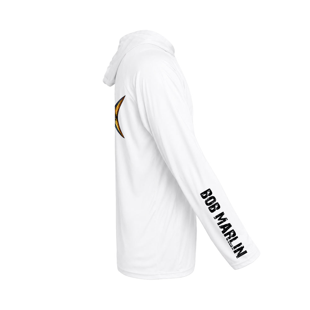 Bob Marlin Performance Hoody Natty Rooster White