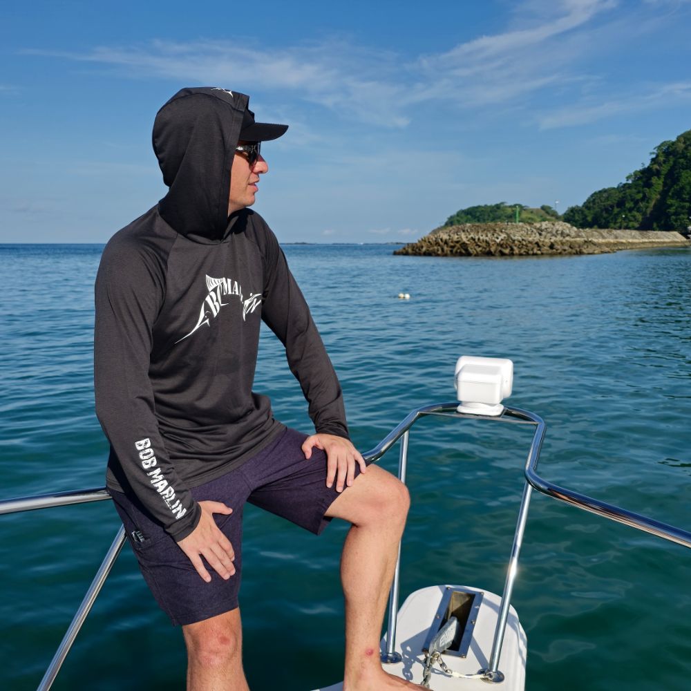 Bob Marlin Cationic Performance Hoody Charcoal Black