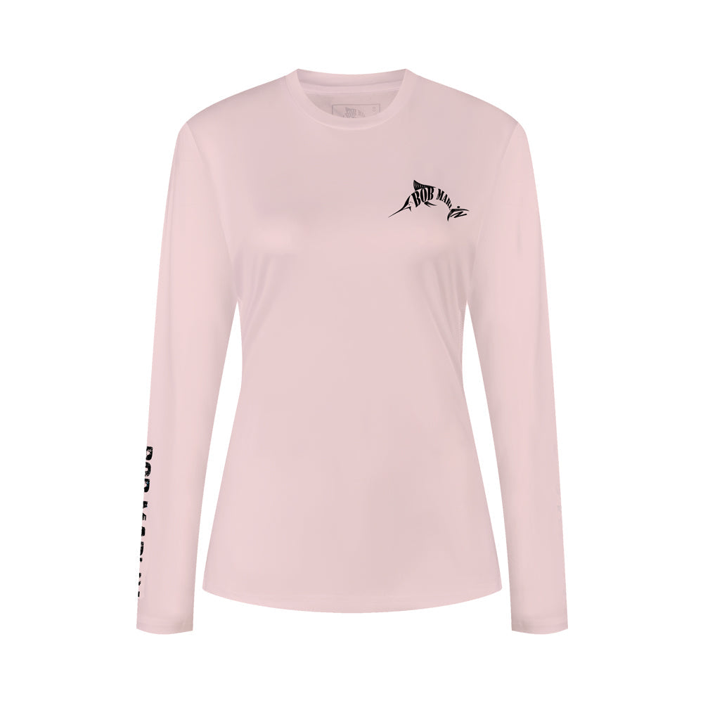 Bob Marlin Women's Performance Shirt Natty Rooster Light Pink