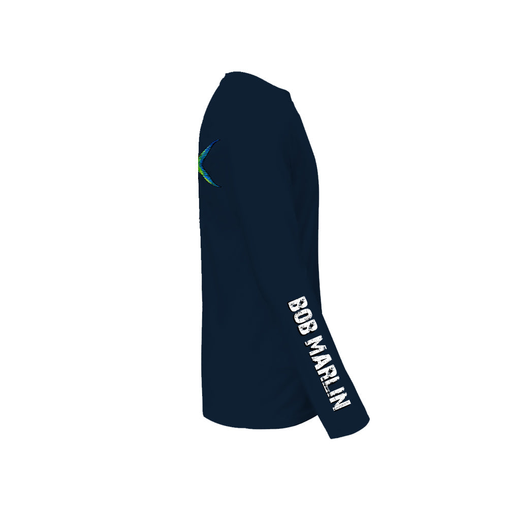Bob Marlin Performance Shirt Natty Mahi Navy Blue
