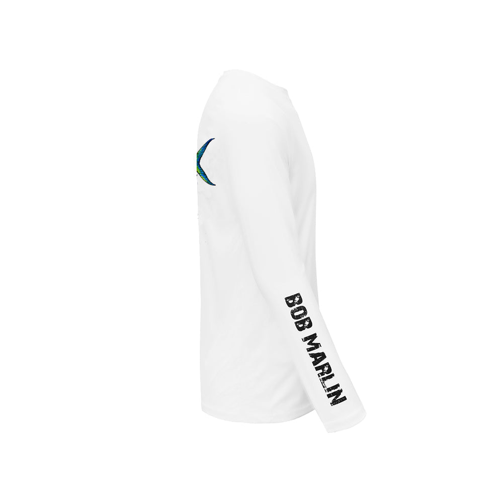 Bob Marlin Performance Shirt Natty Mahi White