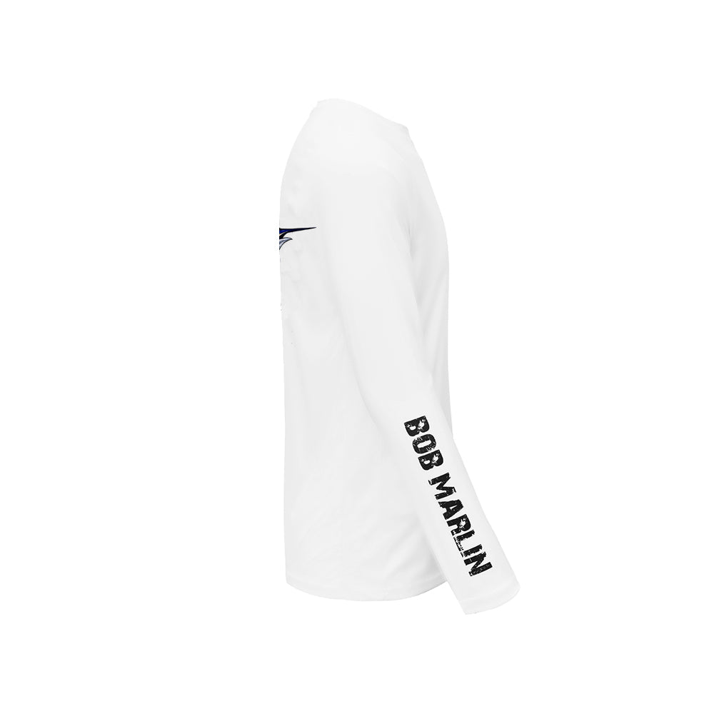 Bob Marlin Performance Shirt Natty Marlin White - Youth