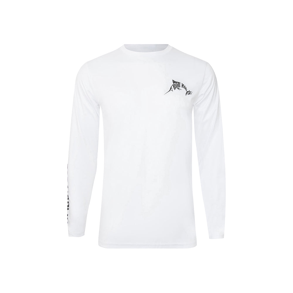 Bob Marlin Performance Shirt Natty Tarpon White