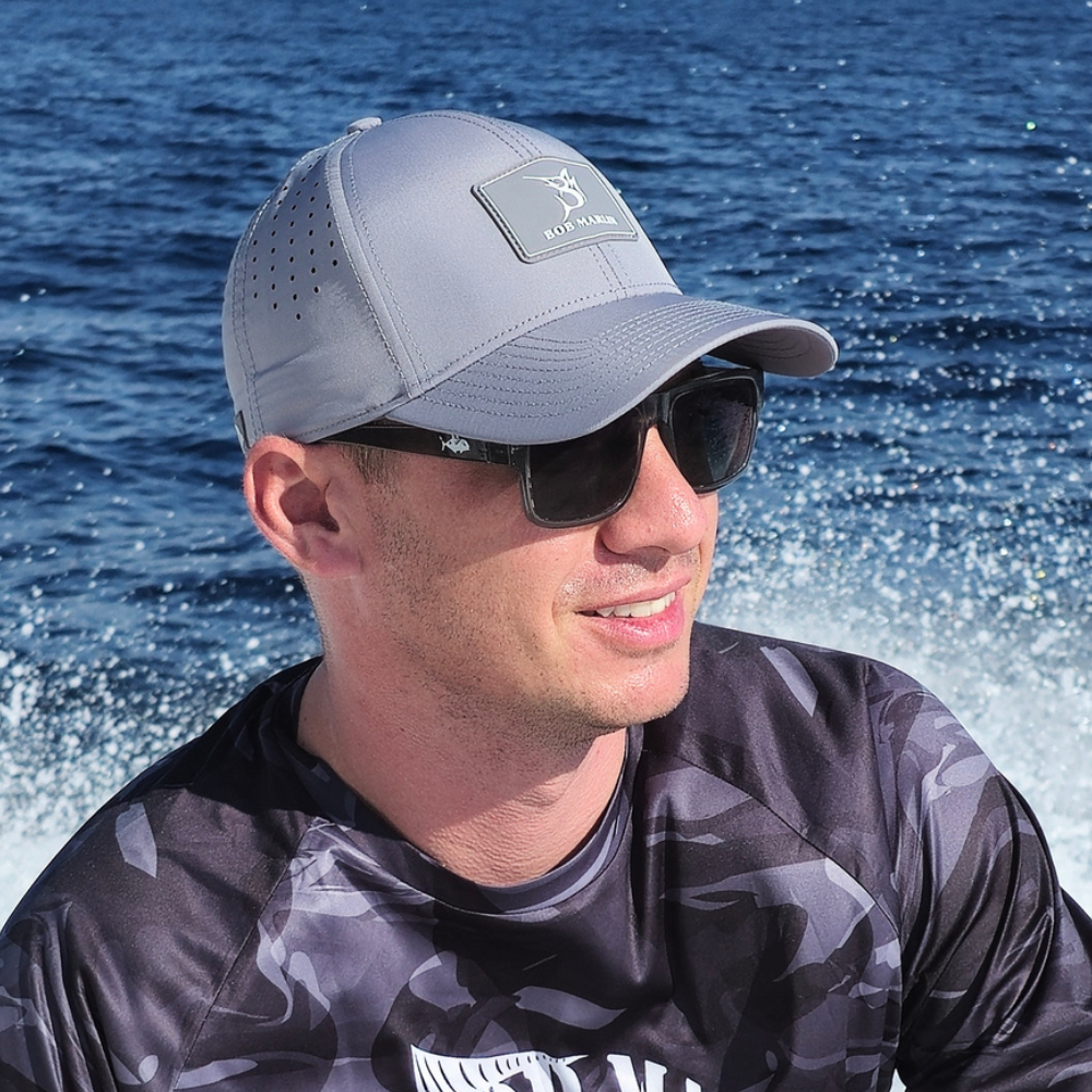 Bob Marlin Performance Baseball Hat Grey