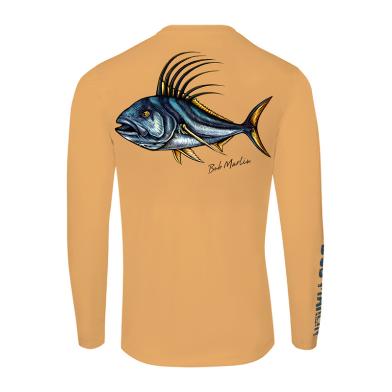 Bob Marlin Performance Shirt Natty Rooster Melon