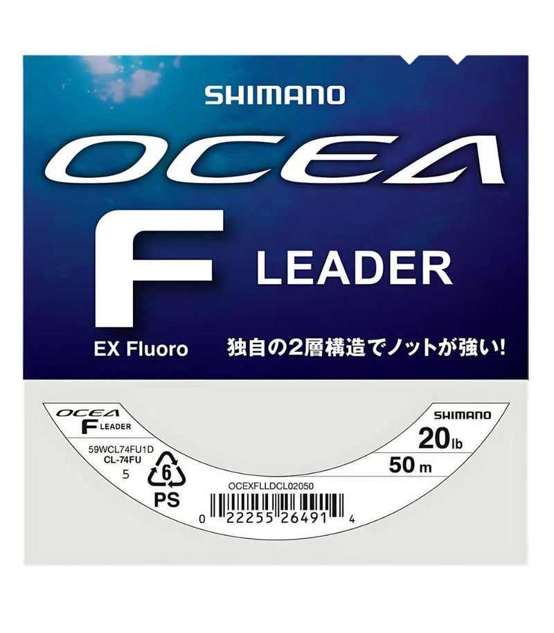Shimano Ocea EX Fluoro Leader – Premium Fluorocarbon Fishing Leader Line - 50m (0.377 mm)