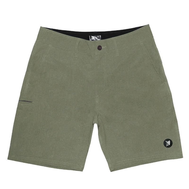 Bob Marlin Recycled Hybrid Shorts Army Green