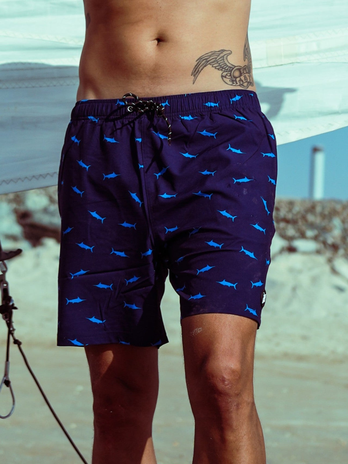 Bob Marlin Recycled Swim Shorts Marlin Blue - 30