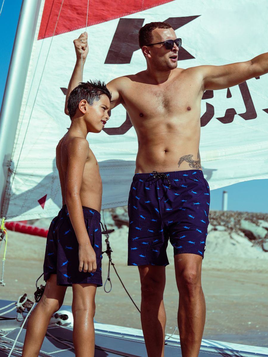 Bob Marlin Recycled Swim Shorts Marlin Blue - 38
