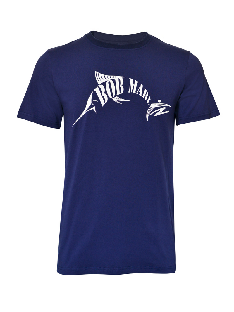 Bob Marlin T-Shirt BM Blue - T-Shirts (view 1 of 3)