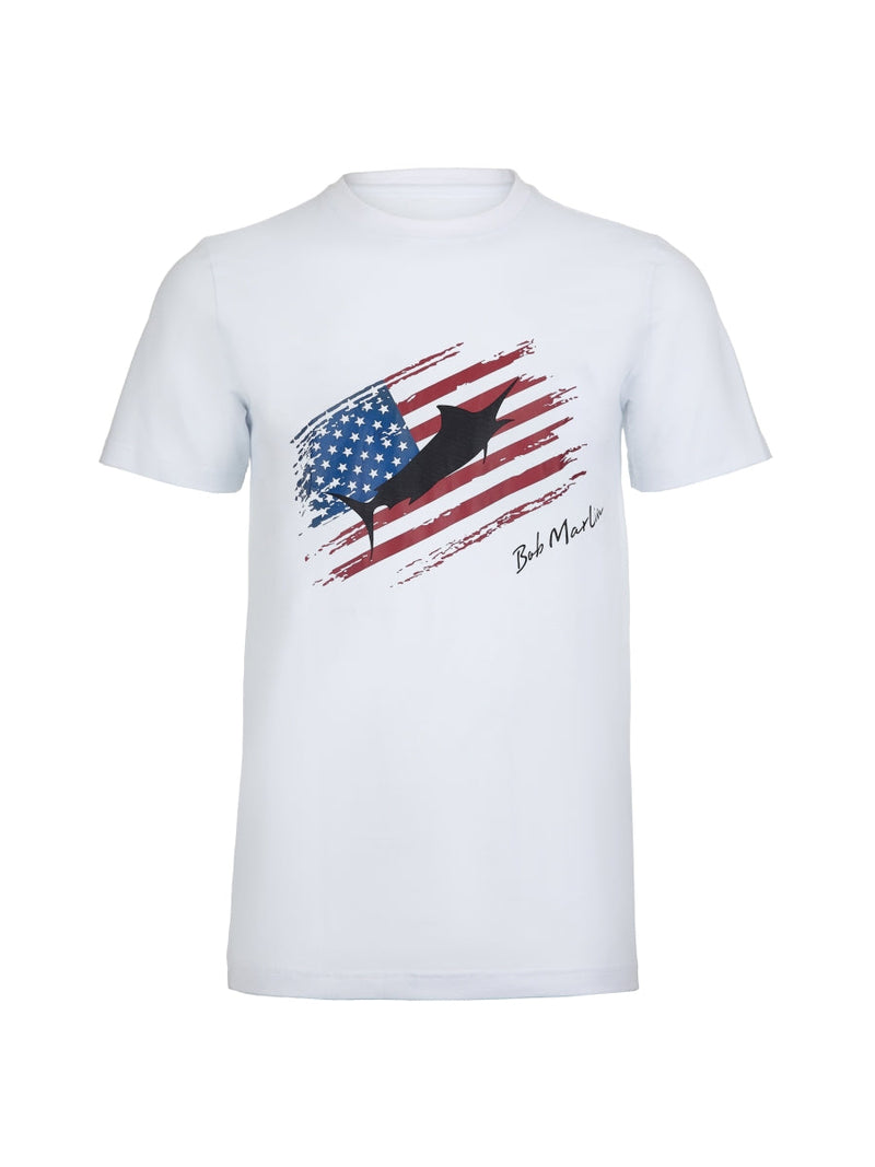 Bob Marlin T-Shirt USA Marlin White - T-Shirts (view 1 of 3)