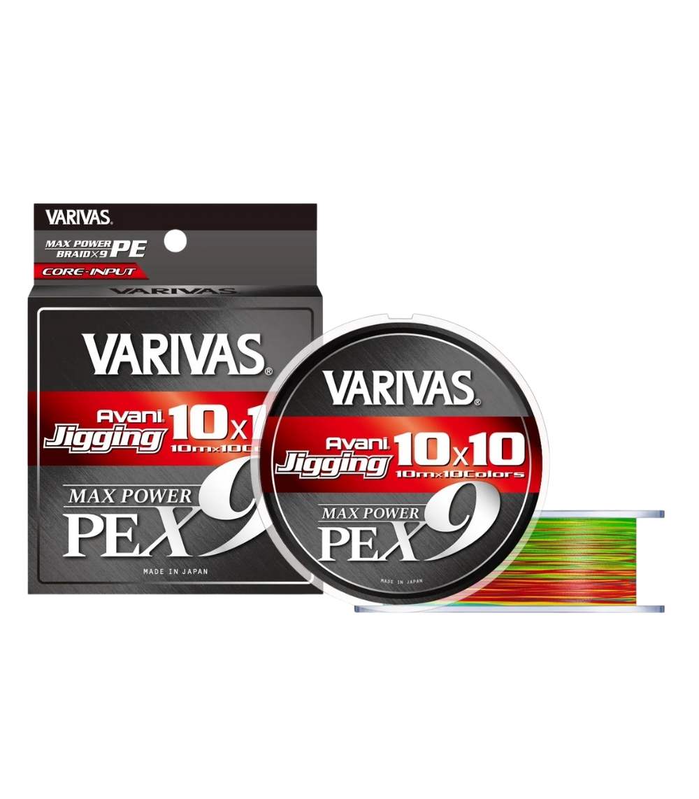 Varivas Avani Jigging 10x10 Max Power PE x9 – 9 Strand Braided Fishing Line - 300m, PE 0.6 (14 lb)