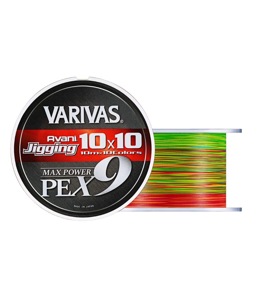 Varivas Avani Jigging 10x10 Max Power PE x9 – 9 Strand Braided Fishing Line - 300m, PE 0.8 (18 lb)