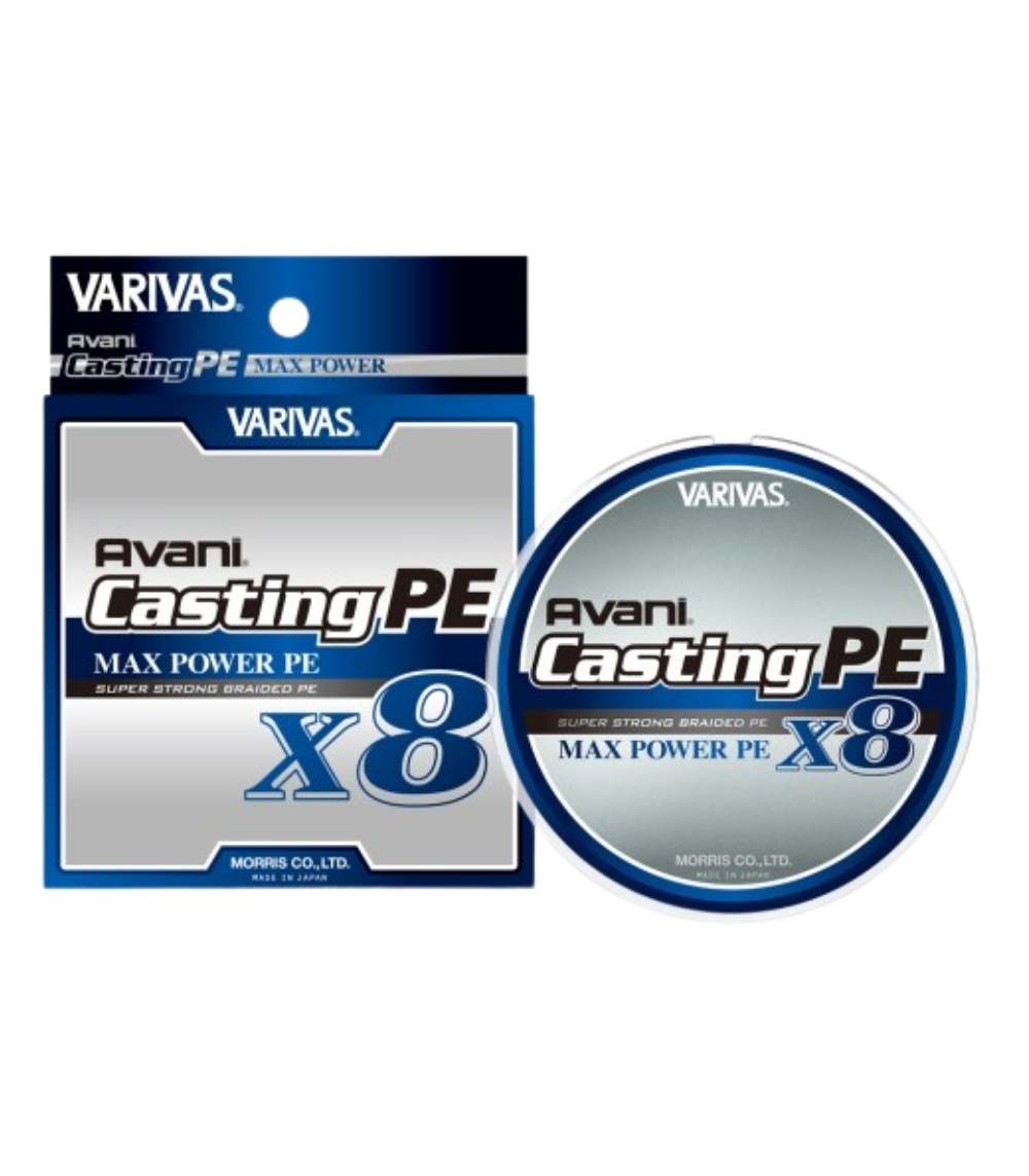 Varivas Avani Casting PE Max Power X8, Premium 8-Strand Braided Line - 300m, PE 1 (20.2 lb)