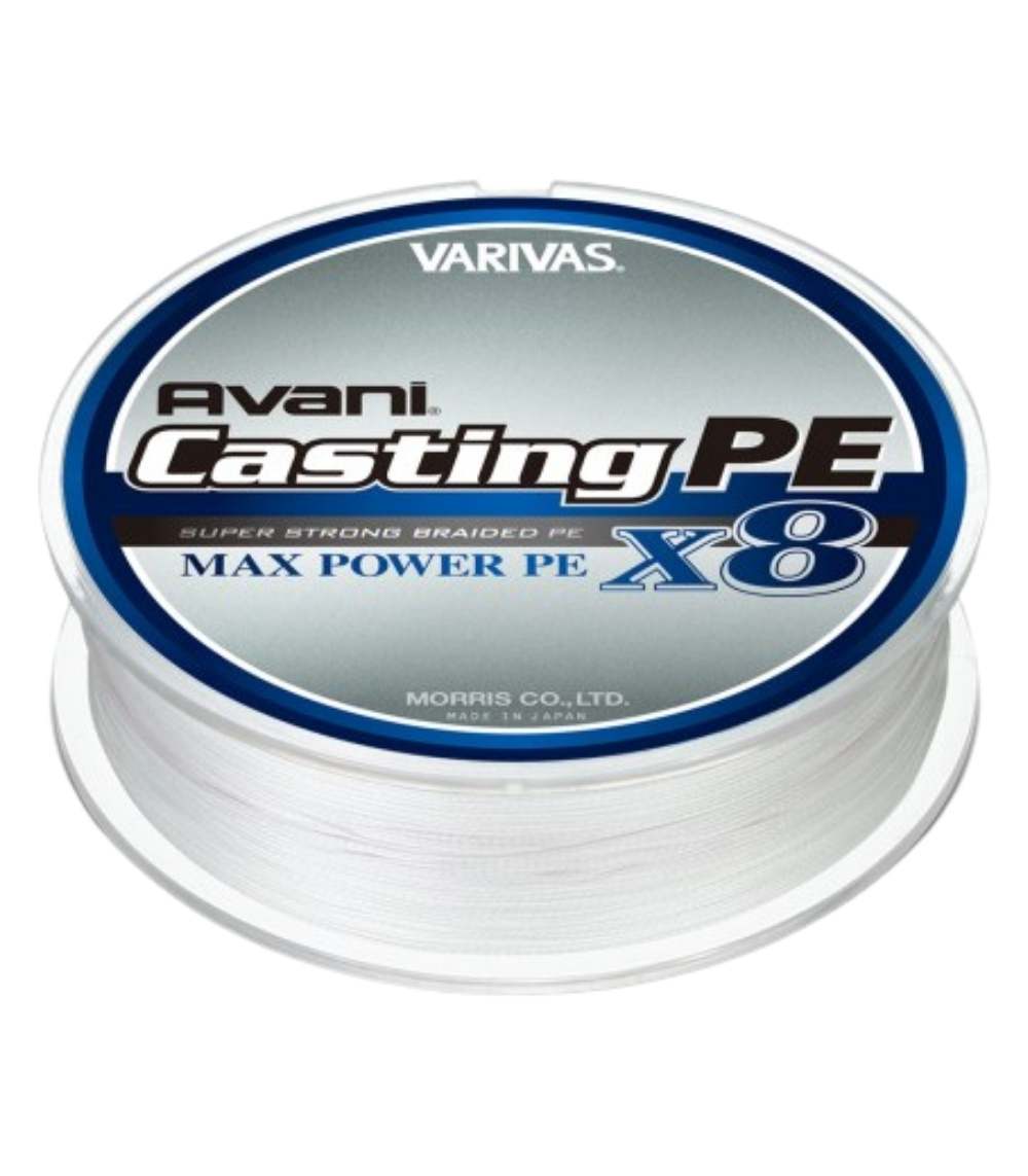 Varivas Avani Casting PE Max Power X8, Premium 8-Strand Braided Line - 300m, PE 1.2 (24.1 lb)