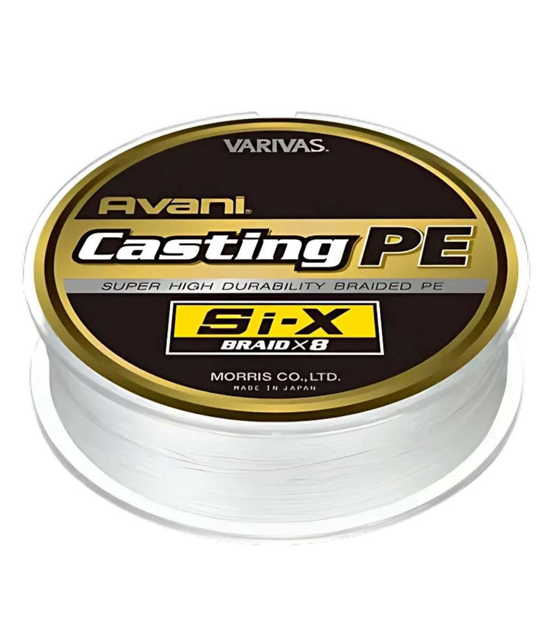 Varivas Avani Casting PE SiX – Premium 8 Strand Braided Fishing Line - 300m, PE 5 (80 lb)
