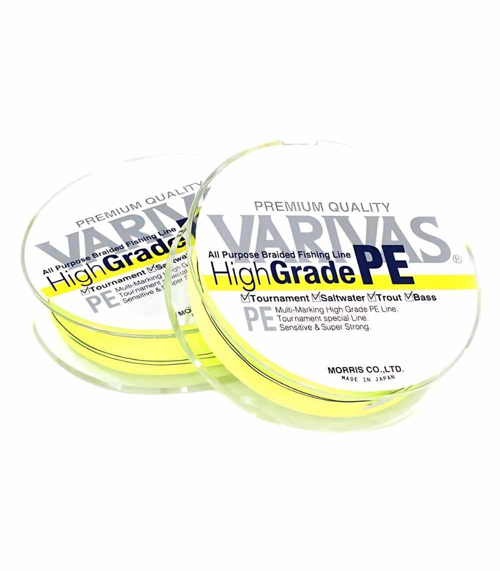 Varivas High Grade PE Braided Fishing Line Yellow 200m