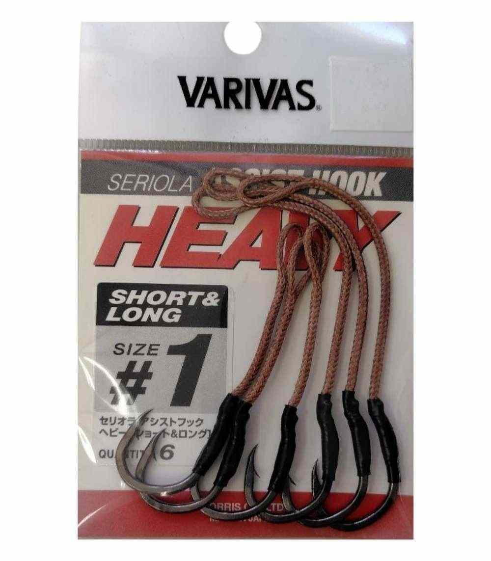 Varivas Seriola Heavy Assist Hook Short & Long - Heavy-Short & Long #0