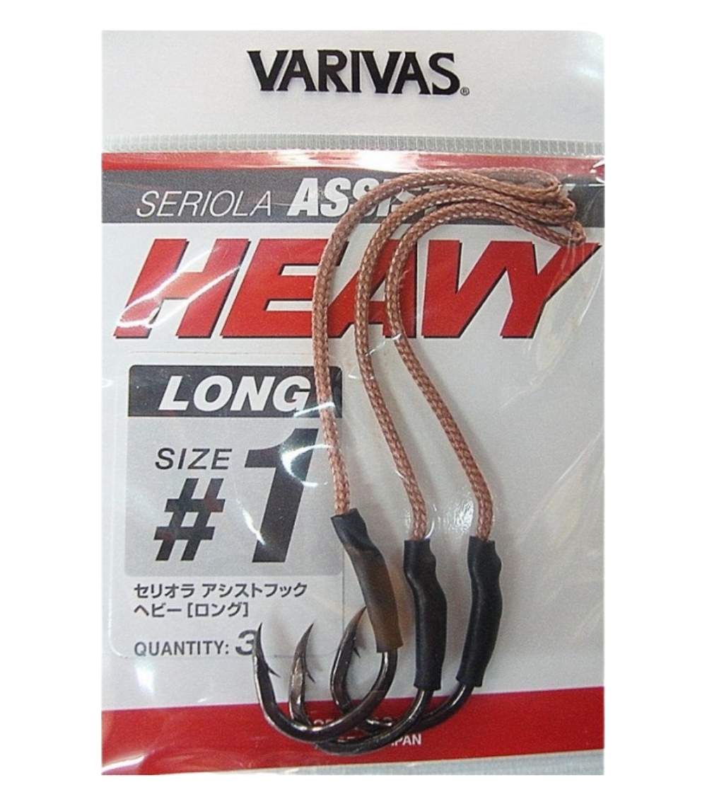Varivas Seriola Heavy Long Assist Hook - Heavy-Long #0