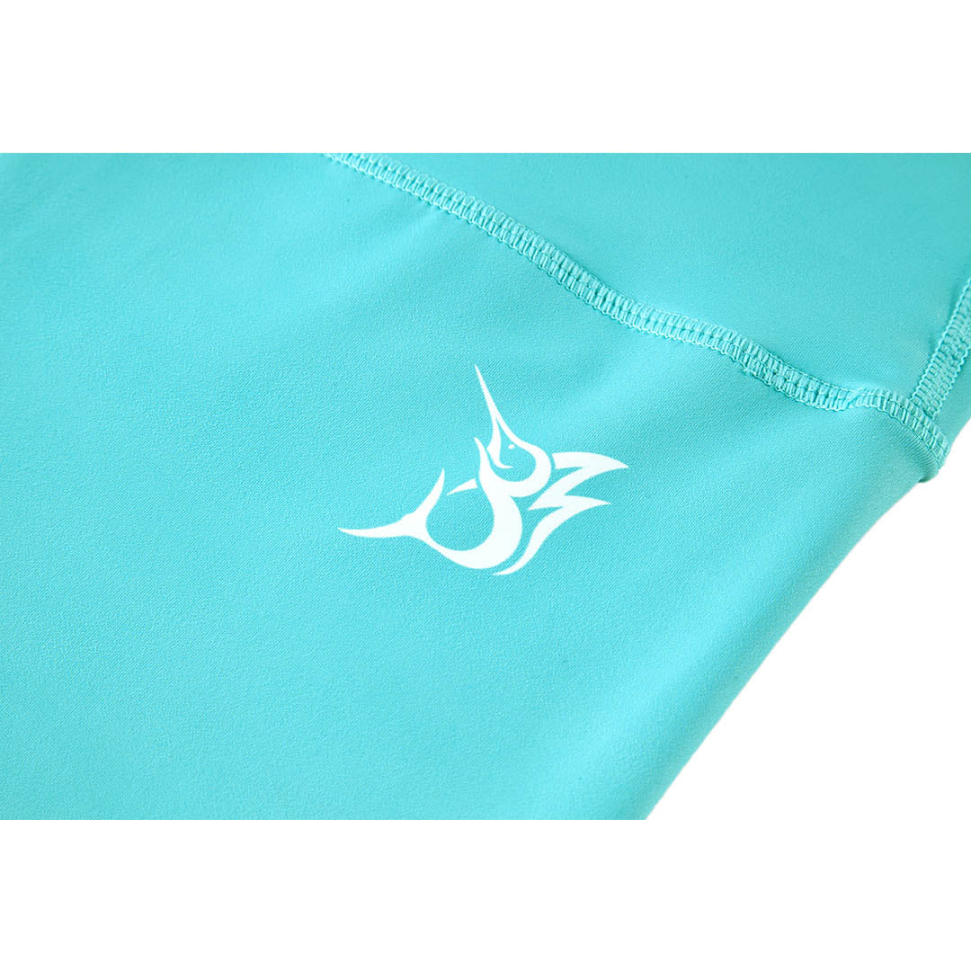 Bob Marlin Women's Recycled Long Leggings Aqua (view 2 of 3)