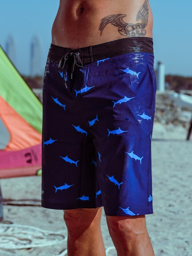 Bob Marlin Board Shorts Blue Marlin - 30