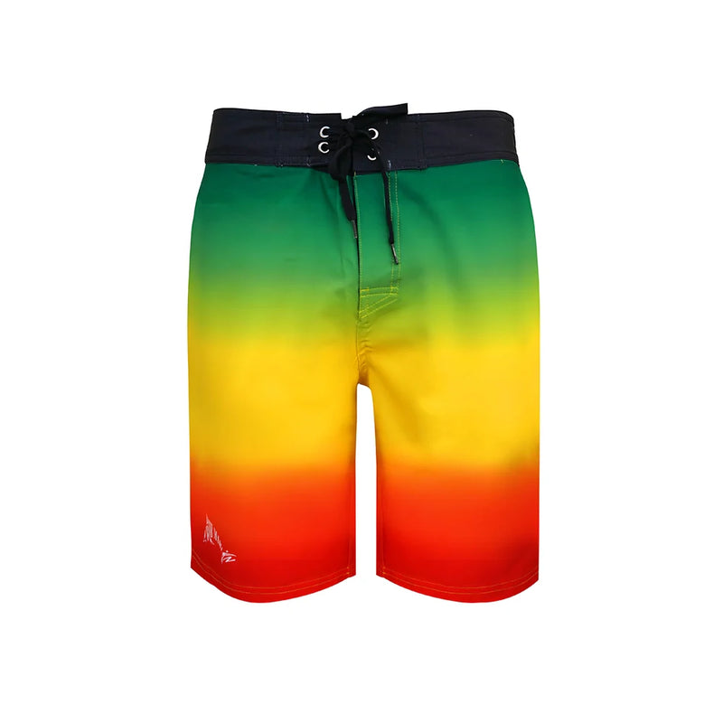 Bob Marlin Board Shorts Rasta Flag - 28