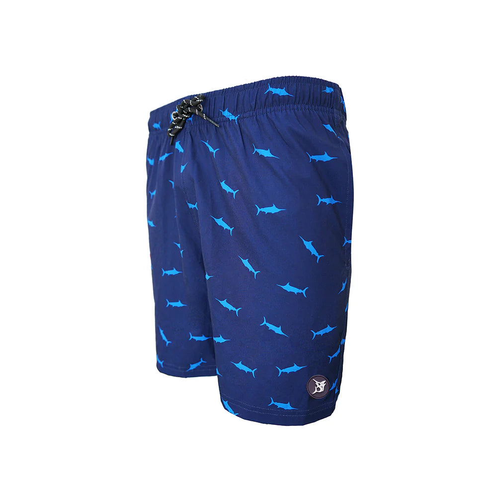 Bob Marlin Recycled Swim Shorts Marlin Blue - 32
