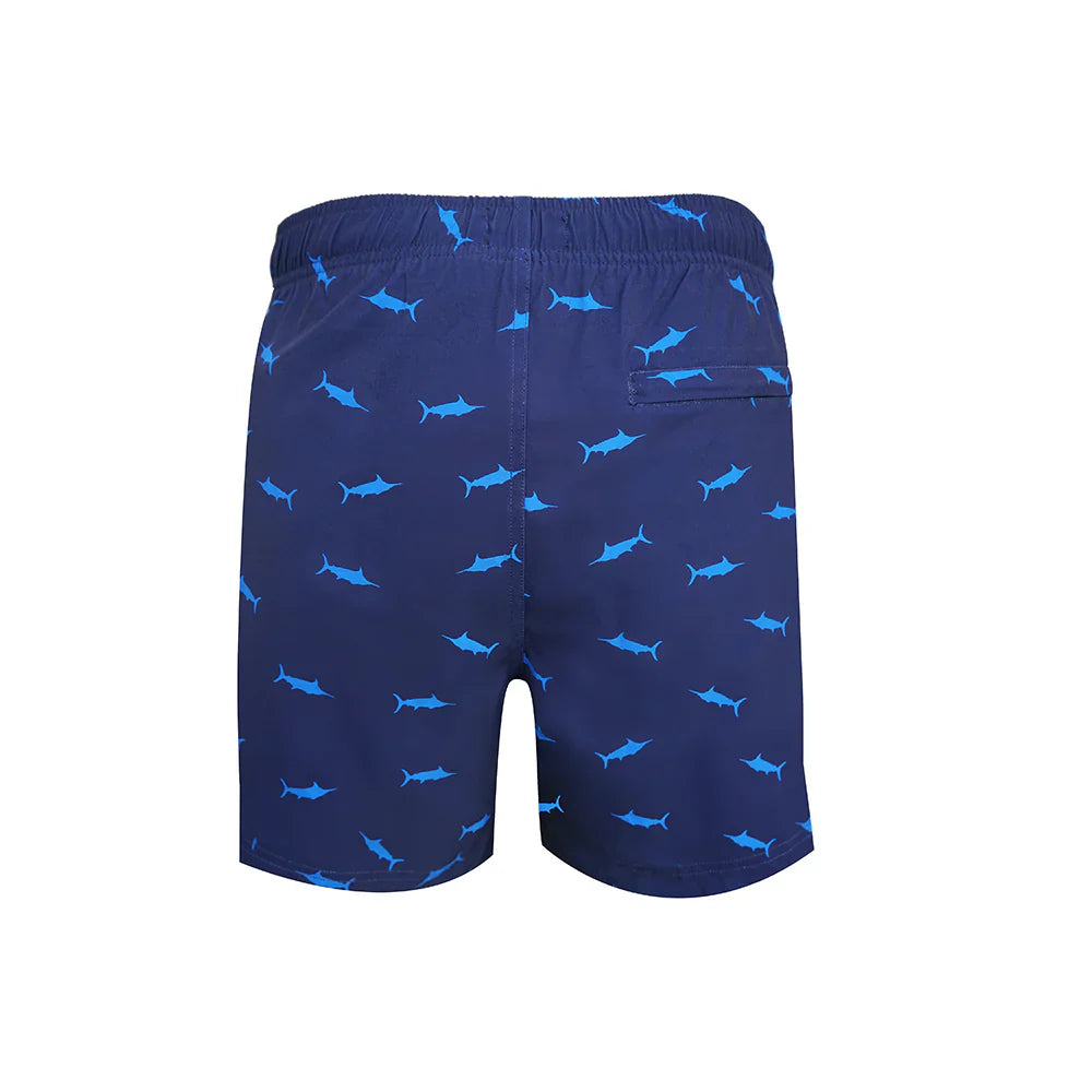 Bob Marlin Recycled Swim Shorts Marlin Blue - Youth - YL