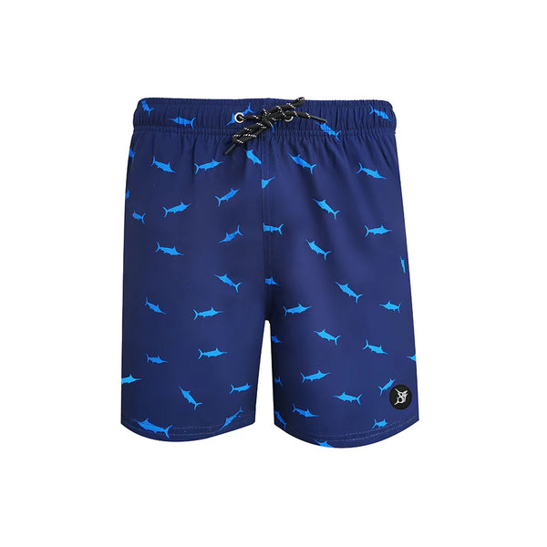 Bob Marlin Recycled Swim Shorts Marlin Blue – Performance fishing apparel designed for sun protection, comfort, and offshore durability.