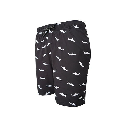شورت سباحة معاد تدويره بلون أسود من Shark