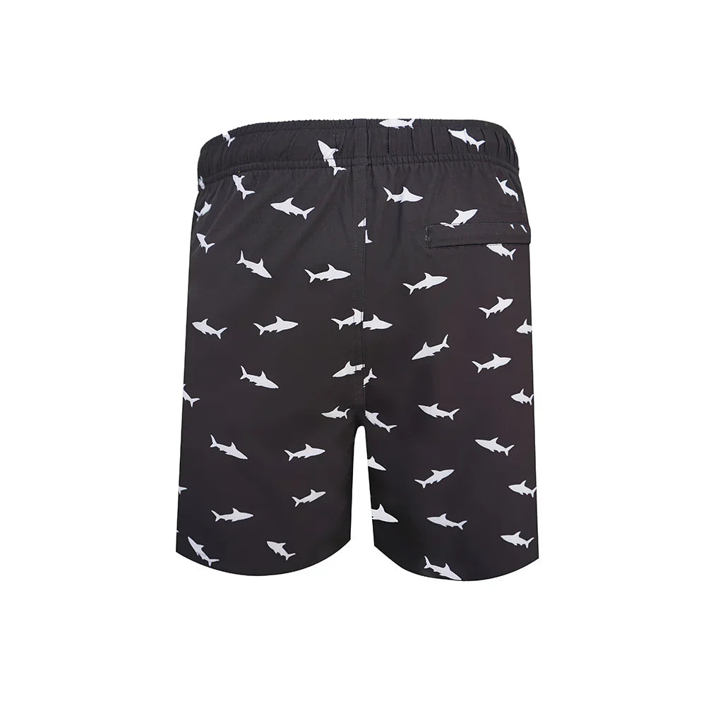 Bob Marlin Recycled Swim Shorts Shark Black - Youth - YM