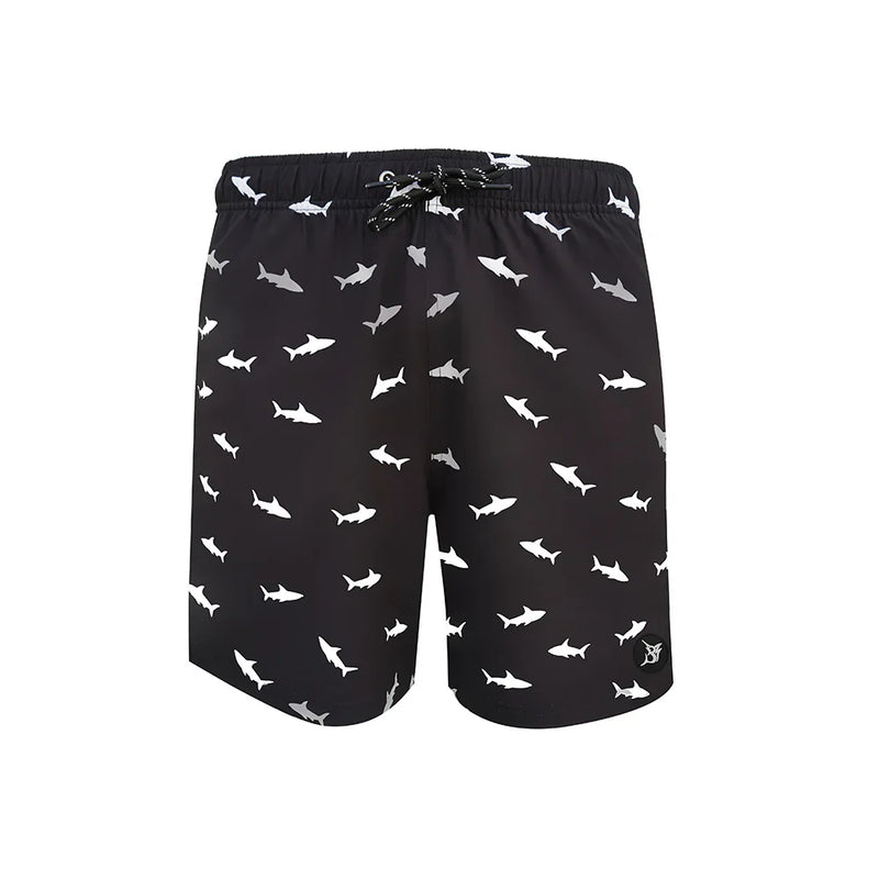 Bob Marlin Recycled Swim Shorts Shark Black - Youth - YXXS