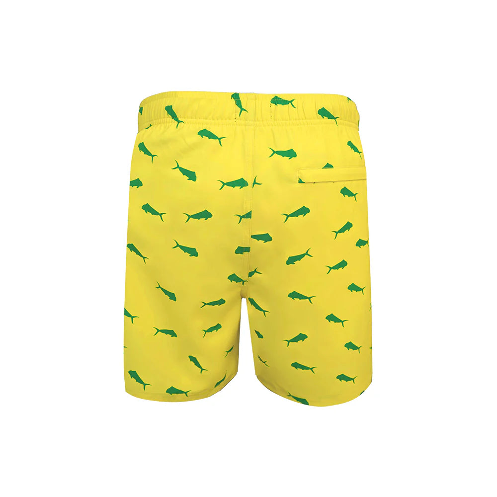 Bob Marlin Recycled Swim Shorts Mahi Yellow - 34