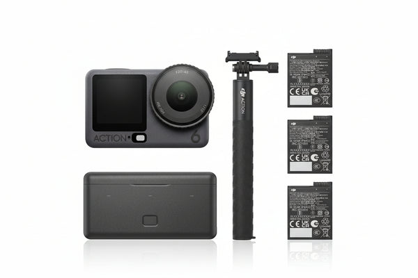 DJI Osmo Action 6 Adventure Combo – Waterproof action camera designed for outdoor, underwater, and extreme‑sports recording.