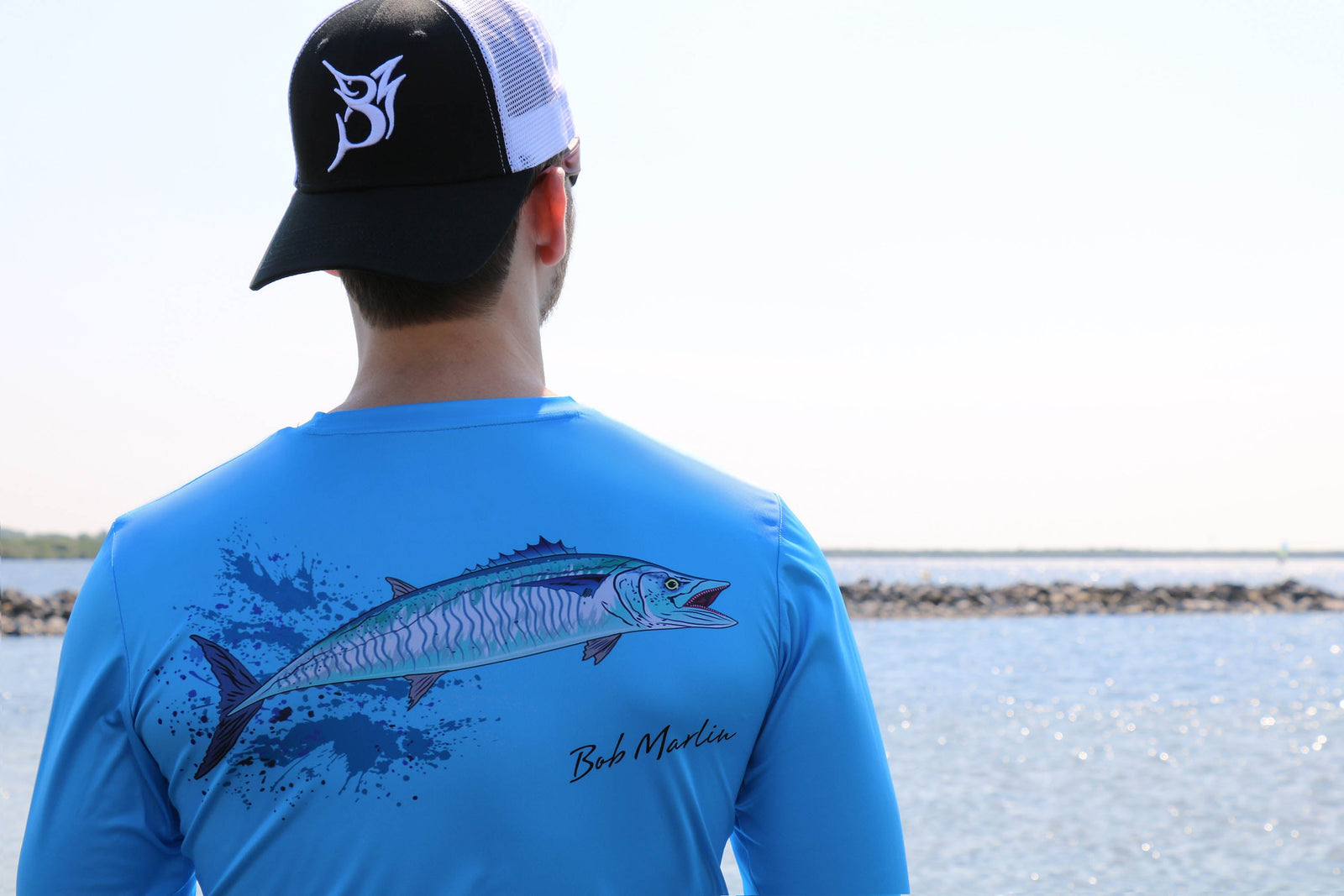 Bob Marlin Performance Shirt King Bob Blue (view 2 of 3)