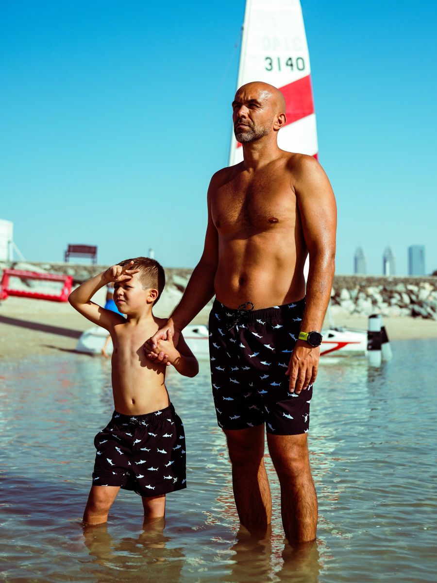 Bob Marlin Recycled Swim Shorts Shark Black - 38