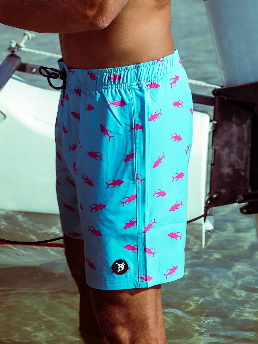 Bob Marlin Recycled Swim Shorts Tuna Pink - 34
