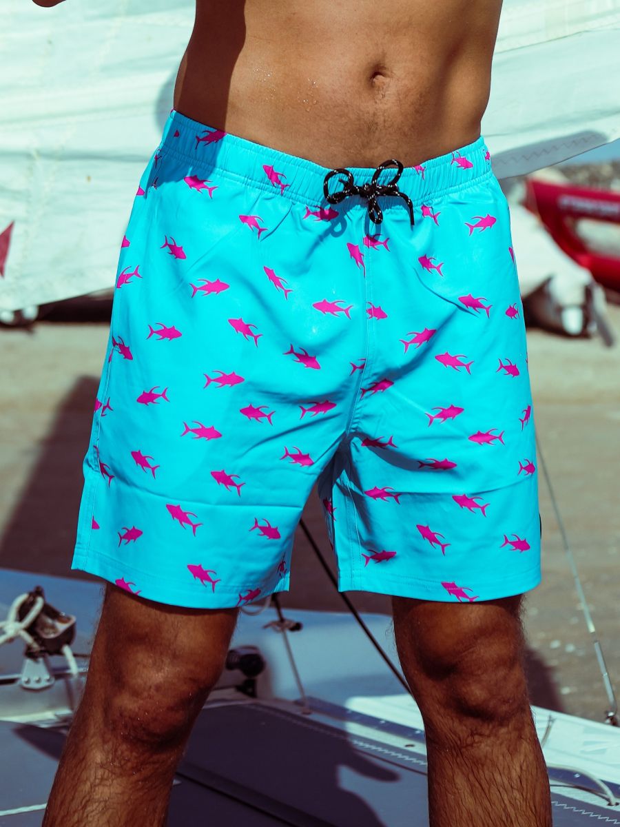 Bob Marlin Recycled Swim Shorts Tuna Pink - 32