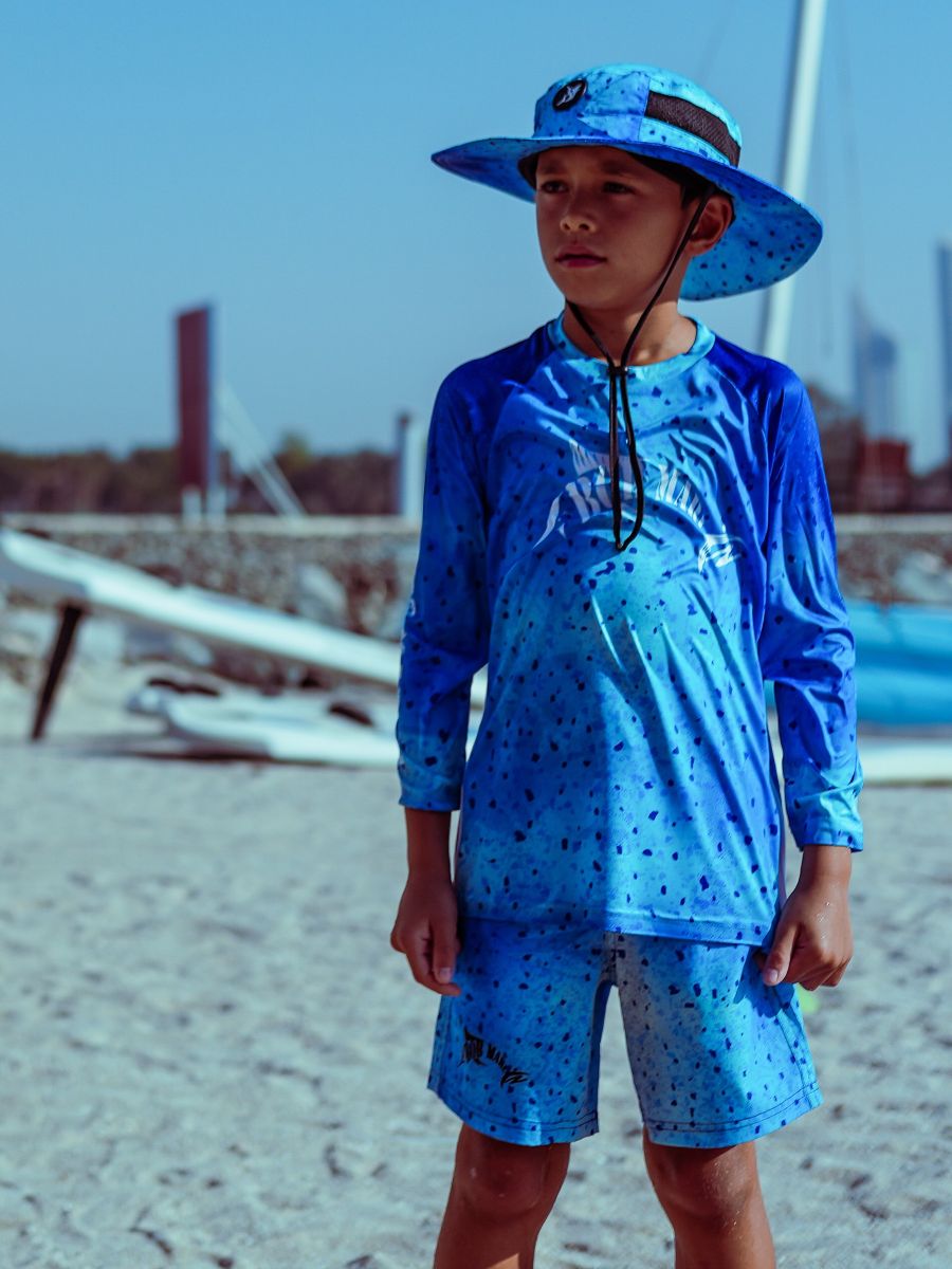 Bob Marlin Board Shorts Bob Mahi Blue - Youth